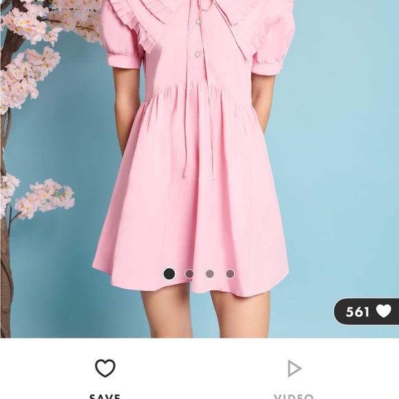 Sister Jane Dresses & Skirts - Sister Jane Pink Puff Sleeve Dress